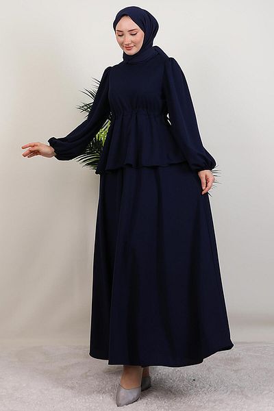 GİYZAMİLA Sümeyra Hijab Φόρεμα Navy Blue