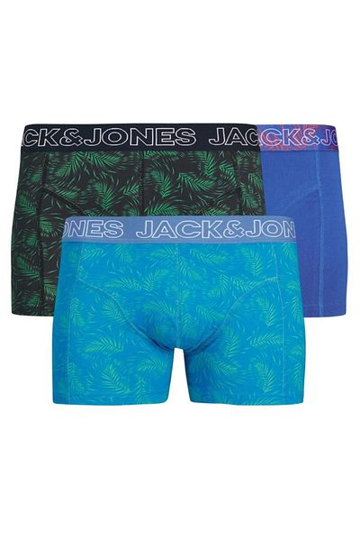 Jack & Jones Πακέτο J&J Jaccanvey Μικτό Χρώμα 3 τμχ Ανοιχτό μπλε Navy Blue Boxer