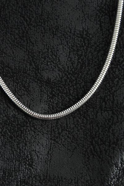 Clariss 316L Steel Oval Italian Chain Model Silver Color Men's Necklace