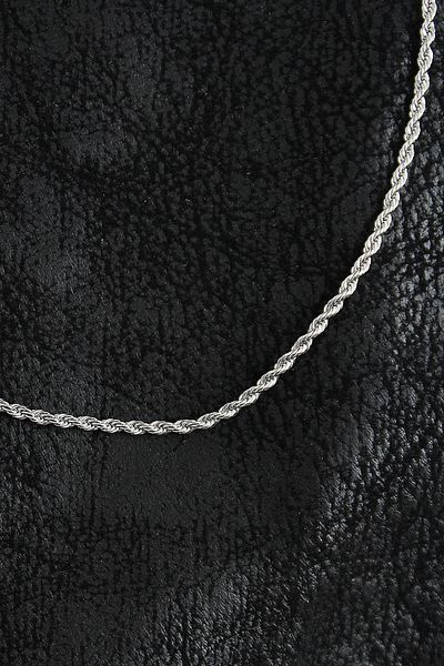 Clariss 316L Steel Rope Chain Model Silver Color Men's Necklace