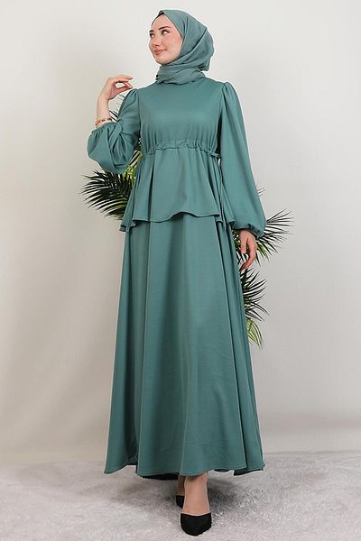GİYZAMİLA Sümeyra Hijab Φόρεμα Μέντα