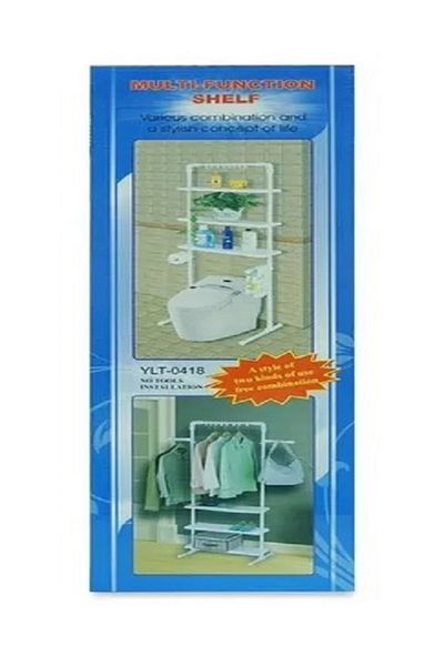 Generic Washing machine and toilet seat stand are available at