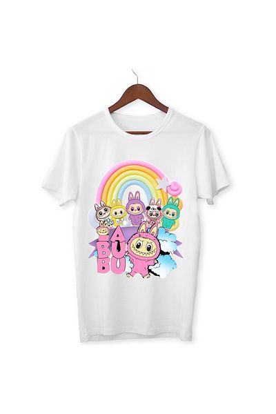 ALPŞAN TİCARET Labubu T-shirt Labubu Παιδικό T-shirt Labubu Μπλουζάκι Unisex για ενήλικες