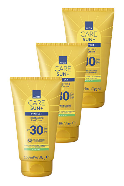 AVON SUN+ PROTECT Nemlendirici Güneş Kremi SPF30 150ml Üçlü Paket