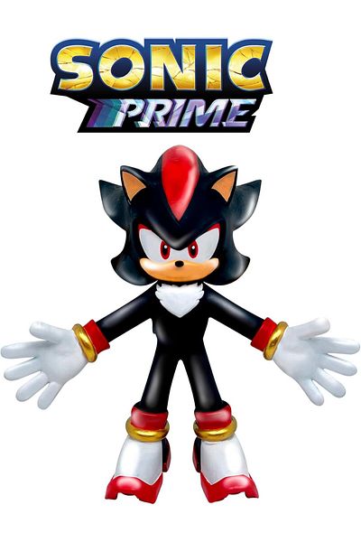 TOYFEST Netflix Sonic Prime Monster Flex Soft Flexible Extending Strech Figure Shadow - 14 cm