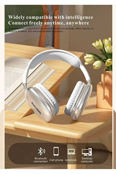 MARAKOKO MA-EP98 Bluetooth Headphones with Clear Sound, Noise Cancelling Technology, and Stylish Design with Memory Slot - by Marcoco