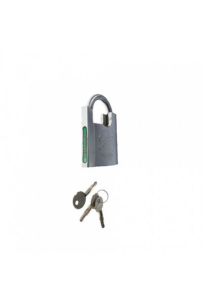 flores Top Pad Lock metal padlock, with Anti-Burglary protection, 75mm, 697g, with 3 keys