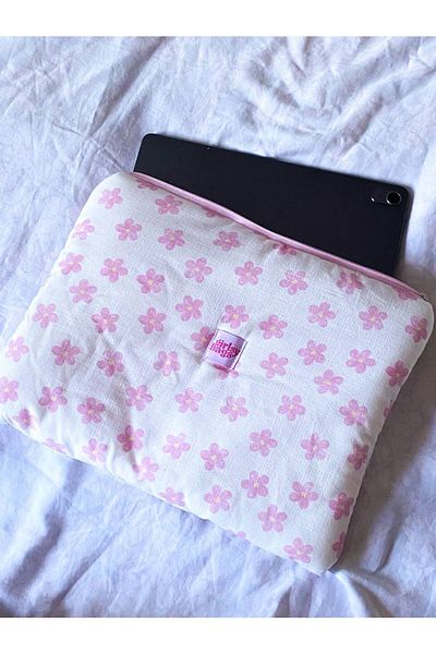 girlsybags Laptop MacBook Tablet iPad Case Thick Protect All Inch Fabric Quilted Computer Case