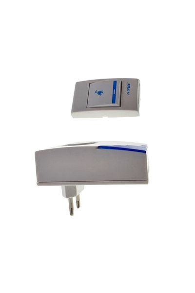 flores Wireless button doorbell, plug-in connection, Flores FE-40796, receiver, 32 melodies