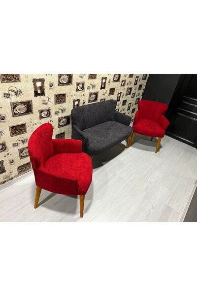 VENQM bukle çay seti koltuk takımı balkon ofis mutfak