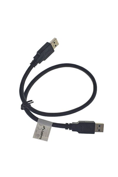 Lanberg USB 3.0 Male to USB 3.0 Male Cable, 42777, Length 50 Cm, Black