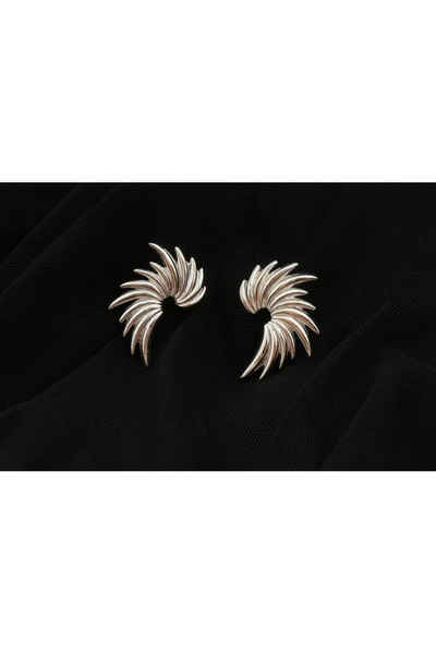 monalisatoka Kadın Gümüş Sarmal Vintage Tasarım Küpe