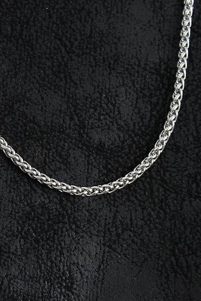 norsary 316L Steel Frequently Knitted Chain Model Silver Color Men's Necklace