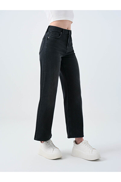 Loft Bella Regular Fit Siyah Kadın Jean Pantolon Lf2038792