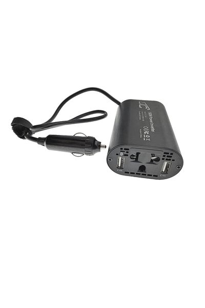 OEM Car inverter 12V to 230V 150W, 2 X USB 2.4A output, with protection, black