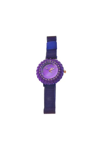 OEM Francesca di Geneva F03-209 watch, analog display with crystals, 35 x 8mm case, magnetic strap
