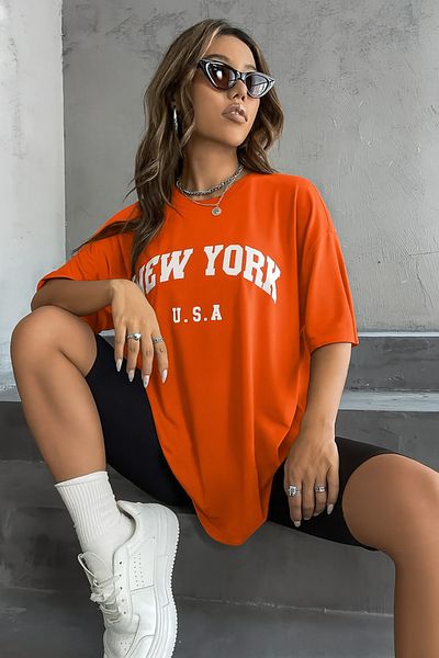 BENROMA 1 tricou este un cadou pentru achiziții de 6 și mai sus în coș - Tricou imprimat supradimensionat