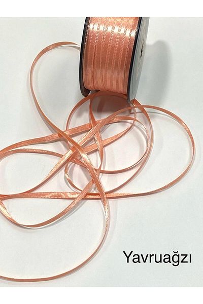 karantuhafiye Satin Ribbon / 5 mm / 1 Ball (90-100 Meters)
