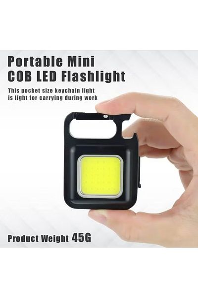 RAHALIFE HOME SOLUTION Rahalife Small LED Flashlight 800 Lumens – Rechargeable Mini Light with Magnet & Bottle Opener