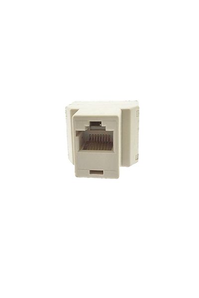 OEM Network connector UTP RJ45 8p8c female to 2 RJ45 female ports, beige