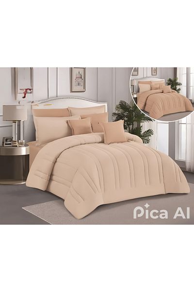 Mark Summer king size bedspread with a solid hotel design and a reversible theme to give you a sleep among the clouds