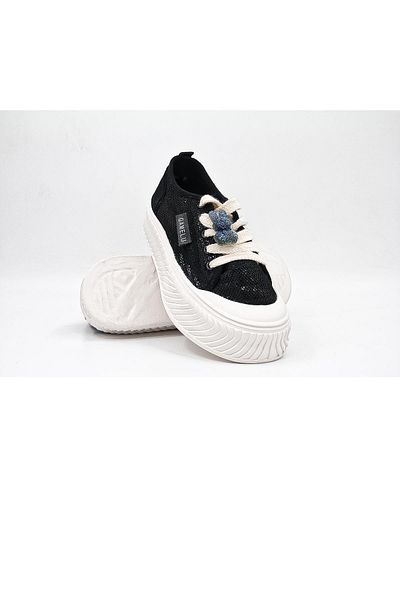 GAMELU Pantofi sport eleganti pentru femei - alb-negru