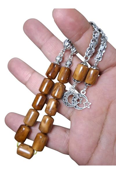 Cekke Tesbih Natural Kuka Zaza Prayer Beads 10*15 mm Shakeable Prayer Beads Suitable for Daily Use