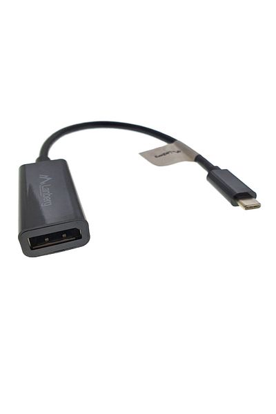 Lanberg Cablu convertor cu adaptor, Lanberg 41849, conector USB 3.1 tip C tata la DisplayPort mama