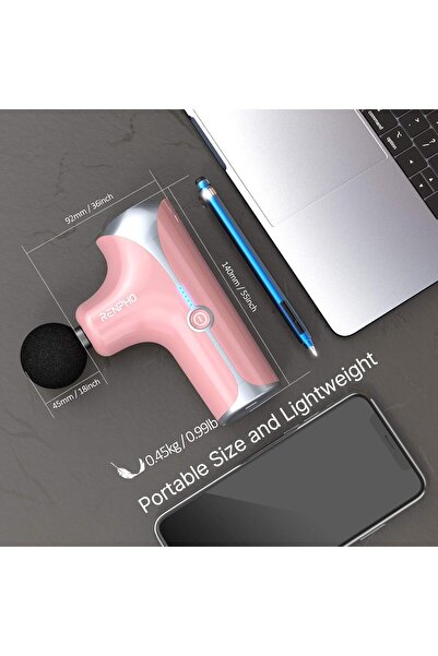 RENPHO 3200RPM Powerful Mini Massage Gun, Muscle Massage Gun Deep Tissue, Handheld Percussion Body M