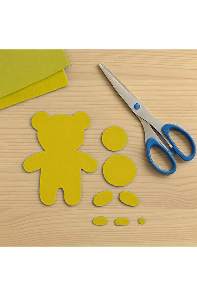 Minopi Yellow Felt Sheet 10 Pack 20X30 cm - 1.5 mm Thickness