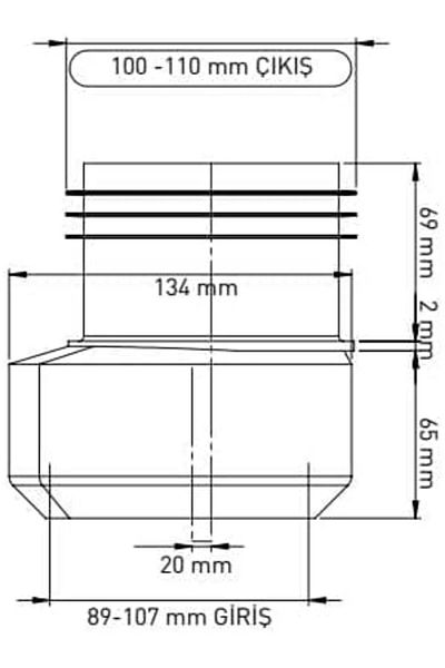 Mena Rise Şirinshop Toilet Excentric Kada 110 Q Soft Flexible Non-Tearing 1108107