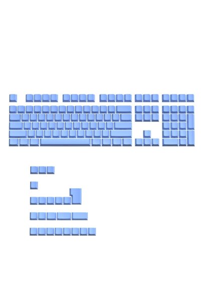 silabor 131 Tuş Keycaps ABS Tuş Takımı Yan Tuş Harf Mekanik Klavye Keycaps