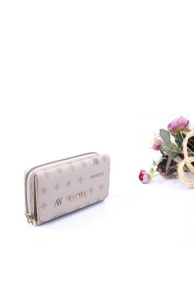 Armine C12 Women's Wallet - Mink Printed
