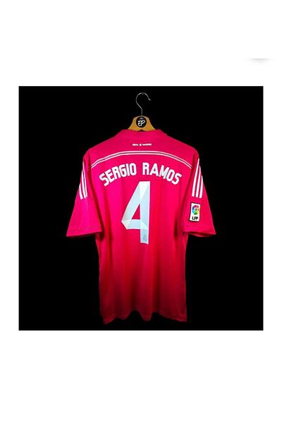BARBITOS R.Madridd 2014 Season Sergio Ramos Custom Away Jersey-Sm11