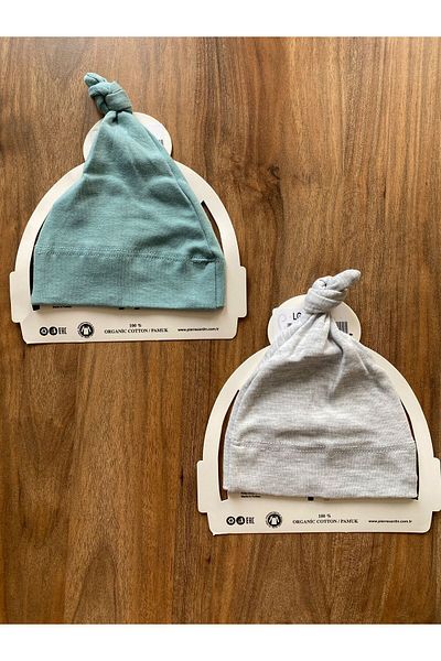 Pierre Cardin 100% Cotton 2-Piece Unisex Baby Hat