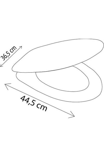 Mena Rise Şirinshop Installation White Toilet Seat 1108107