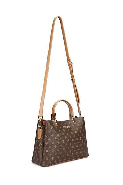 Pierre Cardin Monogram Brown Women's Handbag 05Pc25Y10315-Mn
