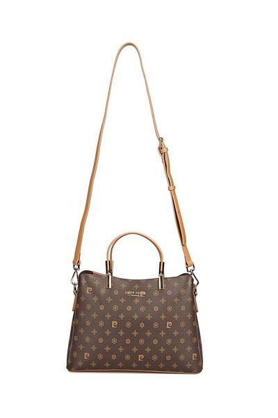 Pierre Cardin Monogram Brown Women's Handbag 05Pc25Y10315-Mn