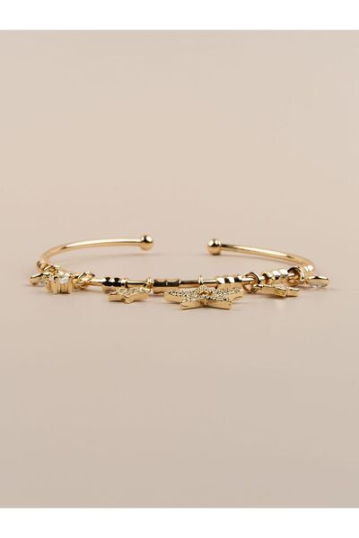 Portakal Esintisi Stellaris Adjustable Starry Charm Handcuff Bracelet