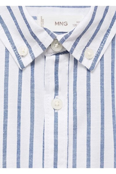 MANGO Kids Çizgili Oxford gömlek