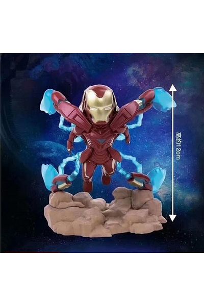 AVENGERS Anime Movie Iron Man Fight Big Head Cute Figure Statue Toy Gift