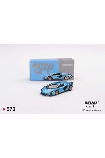 mini gt 1:64 Lamborghini Sian Fkp 37 Blu Aegir Diecast Model Car