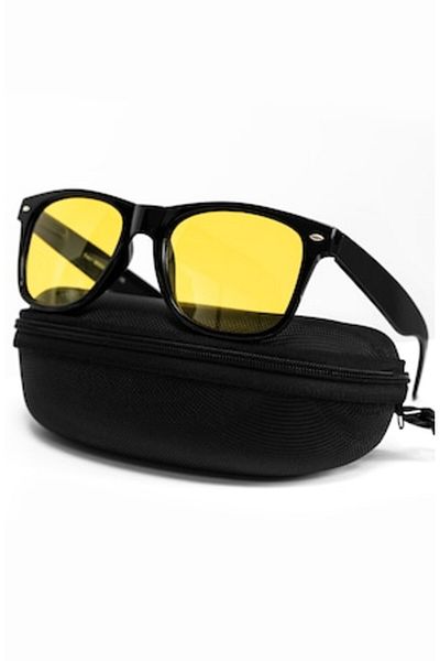 PARUNIV Ochelari de Soare, Wayfarer, Polarizat, pentru Condus Noapte, Etui