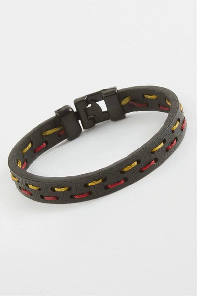LiderGlobal Fan Quality Faux Leather Bracelet
