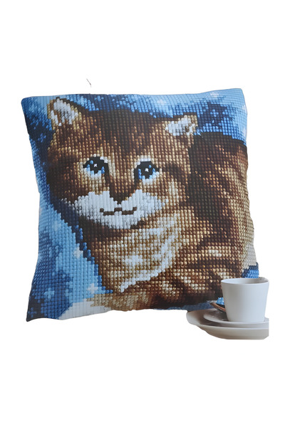 Vervaco Pernă 1200 980 Cat Tapiserie Etamin de procesat