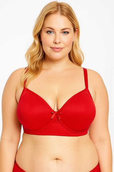 wear treasure Wireless Sponge C Cup 3 Clamp Bra