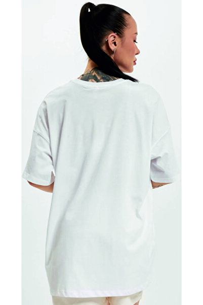 HOFFNUNG Μπλουζάκι Unisex Ανδρικό/Γυναικείο με λαιμόκοψη ANGEL με τύπωμα oversized