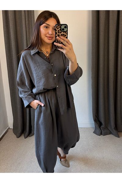 ROSSA Shirt Trousers Set
