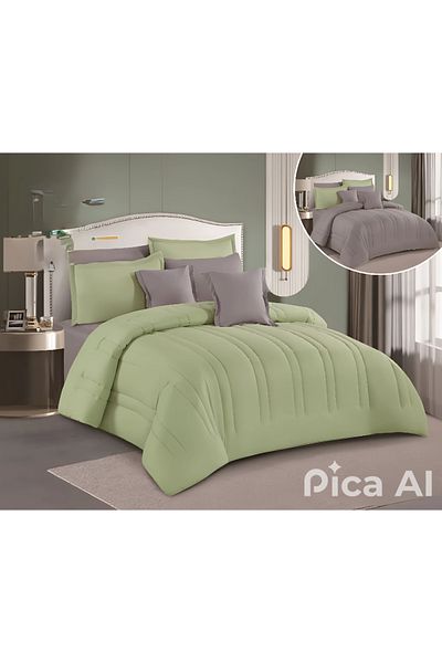 Mark Double-sided hotel bedspread, designed to give you a sleep among the clouds, made of the finest microfiber, size 230*250 cm