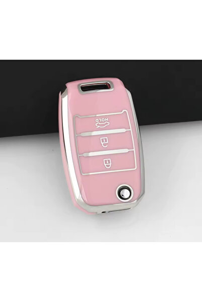 emii auto spare parts Kia RIO Sportege Picanto Optima Soul Ceed Sorento Forte Stinger Cerato Anahtar Kılıfı Pembe